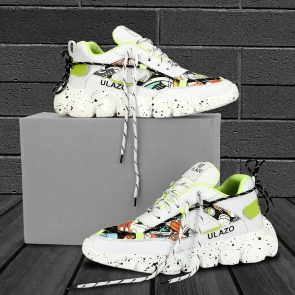 Ulazo  Stylish Casual || Sneakers Shoes Sneakers For Men  (Multicolor , 8) - Image 4